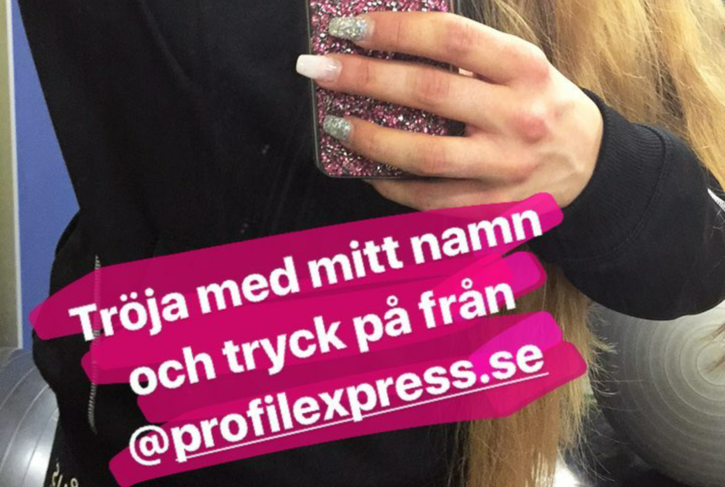 Huvtröja med eget tryck